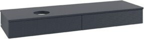 V&B Waschtischunterschrank Antao mit Frontstruktur in Blau, B/T: 160 x 50 cm - Bild 1