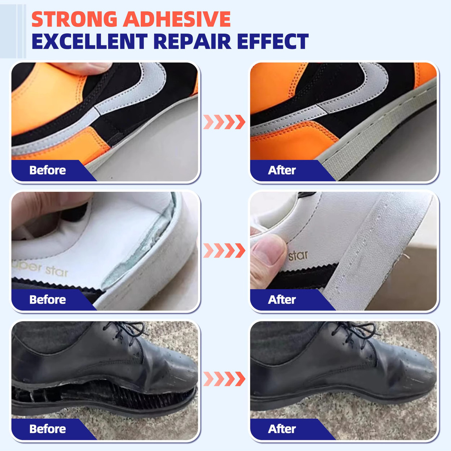 Flexibler und wasserfester Superkleber in Transparent für die schnelle Reparatur von Schuhen, Kunststoff und Leder - Bild 4