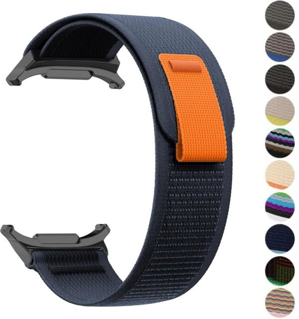 I LOVE LUO Uhrenarmband Nylon, Schwarz, Unisex, für Samsung Galaxy Watch Ultra 47 mm - Bild 1
