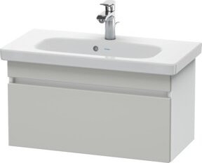 Duravit Waschtischunterschrank DuraStyle in Betongrau und Weiß Matt mit 1 Auszug, B: 73 cm, T: 36,8 cm, H: 39,8 cm - Bild 1