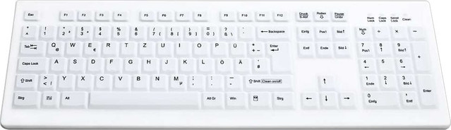 Cherry Active Key Medical Tastatur AK-C8100F-FUS USB QWERTZ DE Weiß - Bild 1