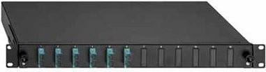 Rutenbeck LWL-Spleißbox 24 Port OM4 erikavio in Schwarz, 1 HE - Bild 1