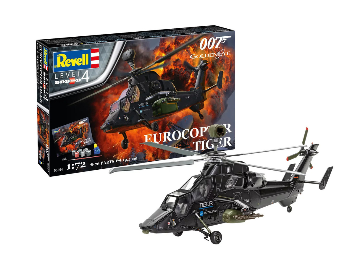 Revell James Bond 007 Eurocopter Tiger, Helikopter Bausatz, 1:72, ab 12 Jahren - Bild 3