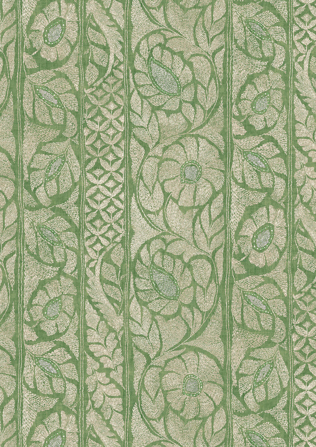 Lewis & Wood Tapete Kashmiri Myrtle in Grün mit floralem und botanischem Design - Bild 1
