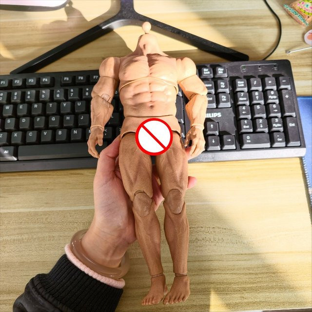 WorldBox Männlicher Soldat Muskelkörpermodell, 1/6 Maßstab, Actionfiguren Kopfskulptur - Bild 1