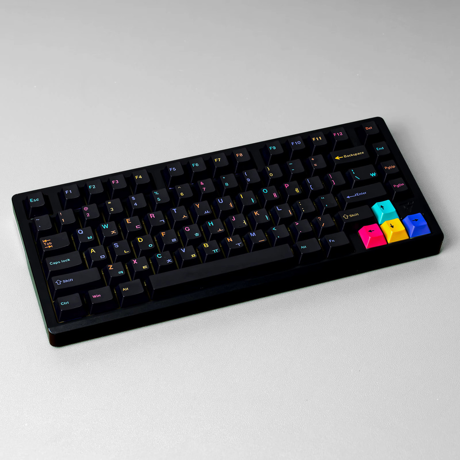 Jaycomia Underground Game Tastenkappen Set aus PBT für mechanische Gaming-Tastaturen, ISO Layout in Multicolour, kompatibel mit Cherry MX Switches - Bild 4