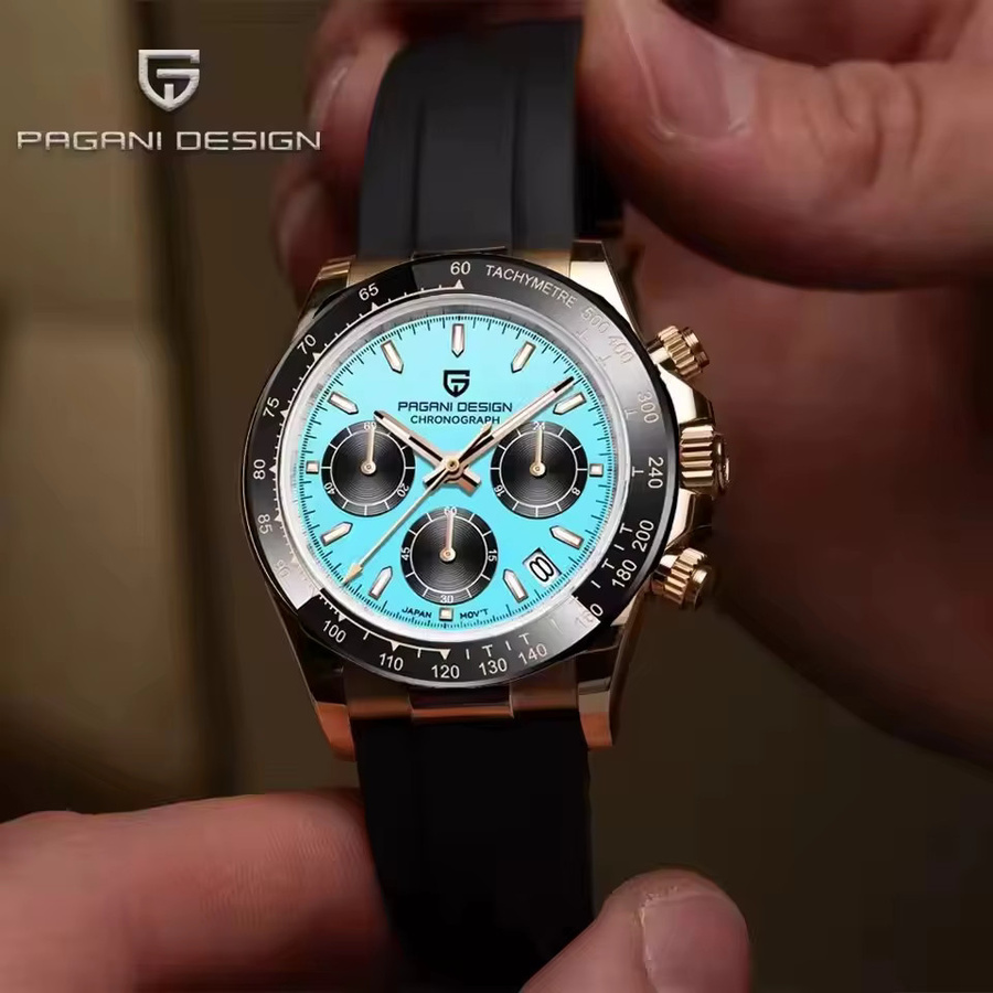 PAGANI DESIGN Chronograph, Quarz, Edelstahl, 40 mm, Herren - Bild 2