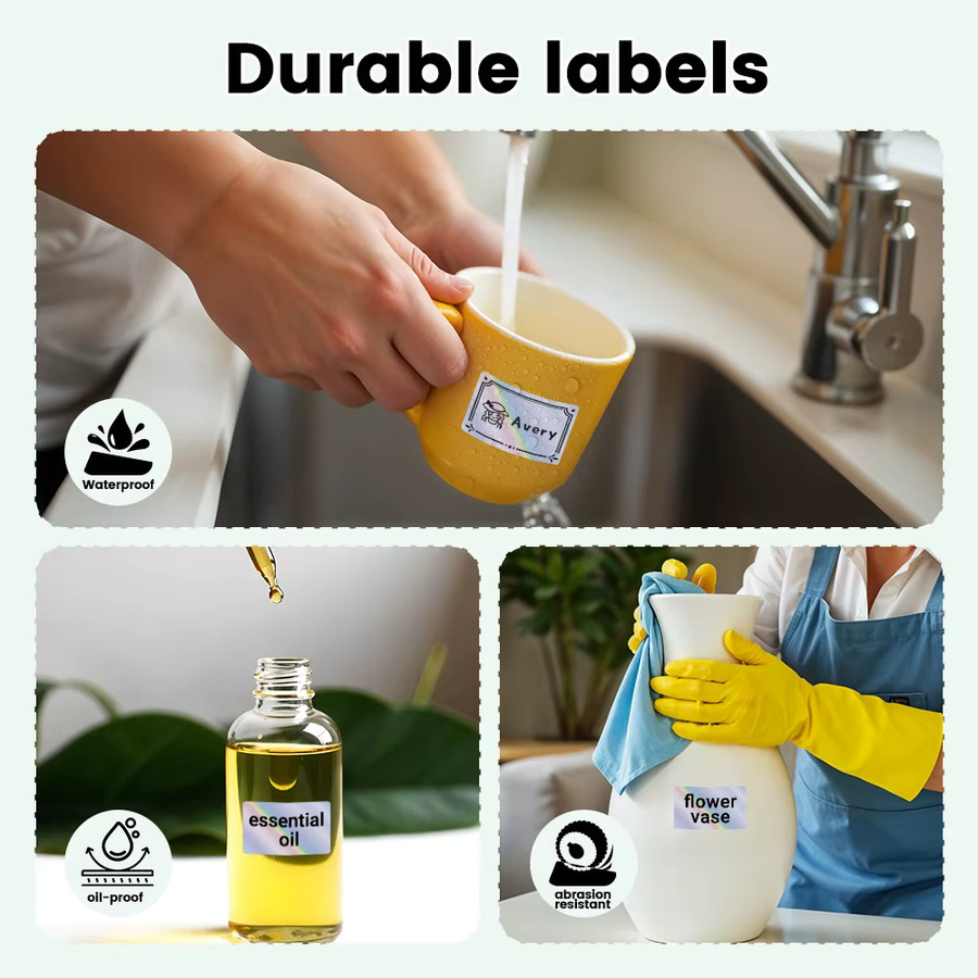 Phomemo Thermo-Etikettenaufkleber Weiß für M110 M220 M108 M221 Drucker, selbstklebende Barcode-Produktetiketten für gewerblichen Gebrauch - Bild 3