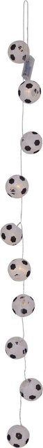 Näve Japanballon-Lichterkette Fußball in Weiß und Schwarz, 10er-Set - Bild 1