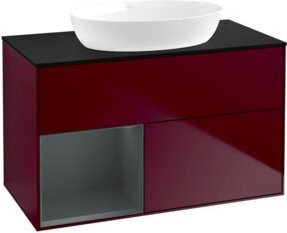 V&B Waschtischunterschrank Finion 100 in Blau lackiert - Bild 1