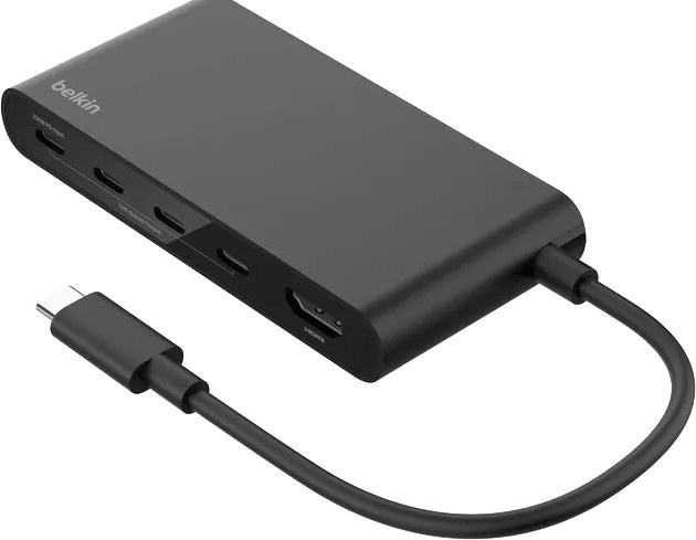 Belkin USB-C-Hub mit 5 Ports und 4K UHD HDMI in Grau - Bild 1