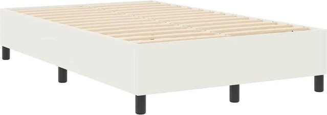 vidaXL Plattformbettgestell in Beige mit Stoffbezug, B/T/H: 120 x 200 x 203 cm - Bild 1