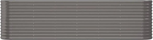 vidaXL Hochbeet aus pulverbeschichtetem Stahl in Grau, B/T/H: 260 x 40 x 68 cm - Bild 1