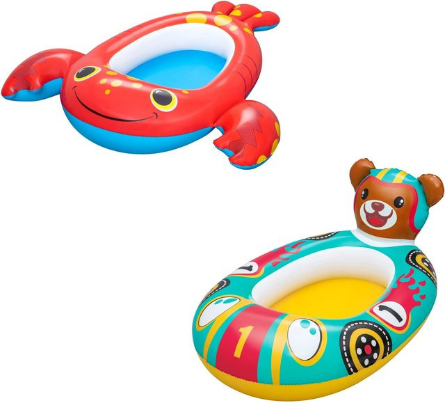 Bestway Kinder-Schlauchboot Splash Buddy 2er-Set in Multicolor mit Bär oder Hummer aus PVC - Bild 1