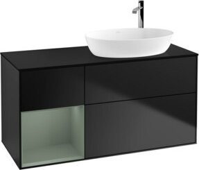 V&B Waschtischunterschrank Finion in Blau lackiert, Breite: 120 cm, Tiefe: 50,1 cm, Höhe: 50,1 cm - Bild 1
