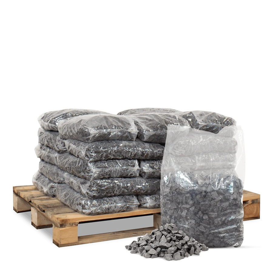 Galamio Basaltsplitt als Dekostein in Anthrazit und Grau, 500 kg Palette - Bild 2