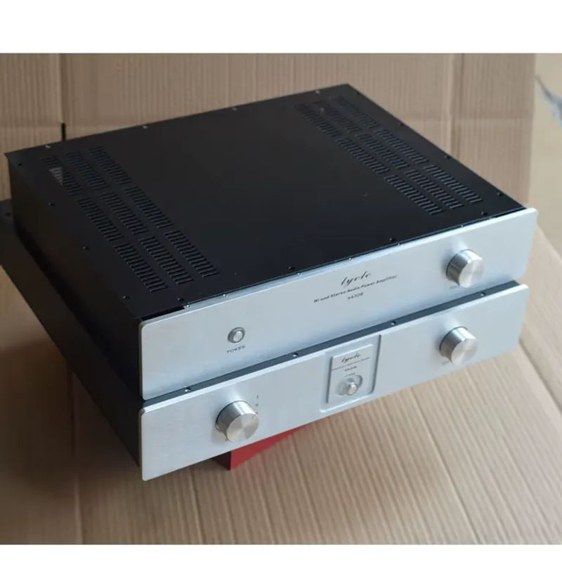 KYYSLB Aluminium Verstärker Gehäuse A4308 in Silber, B/T/H: 43,0 x 8,0 x 32,0 cm - Bild 4