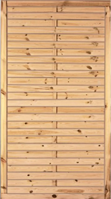 T & J Lamellenzaun Grün aus kesseldruckimprägniertem Kiefern- und Fichtenholz B: 100 cm, H: 180 cm - Bild 1