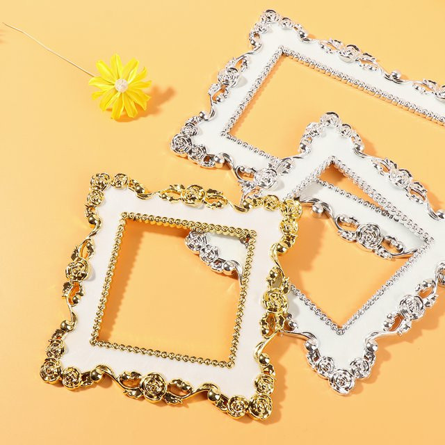 Elegante Lichtschalterabdeckung Rose Edge mit Sockelrahmen für Single und Double Surround in Gold oder Silber - Bild 1