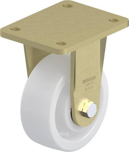 Blickle Bockrolle BS-SPO 127K in Weiß mit Kunststoffrad, Durchmesser: 125 mm, Tragfähigkeit: 750 kg - Bild 1