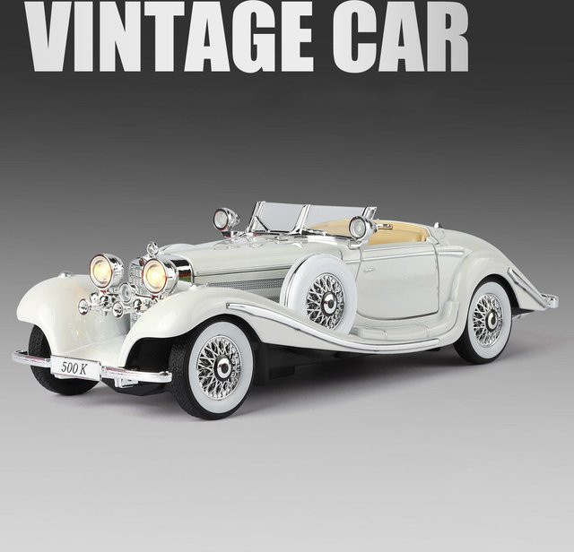 Linyi toy car 1936 Benz 500K Automodell, 1:24, mit Licht und Geräusch, ab 18 Jahre - Bild 1
