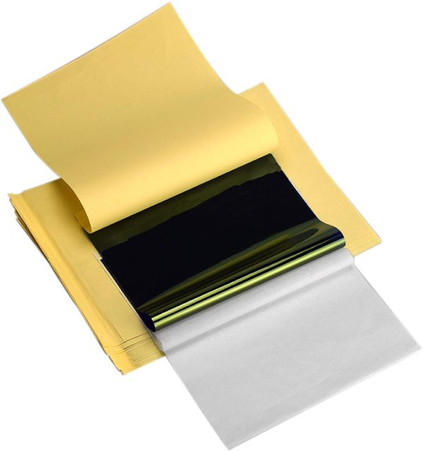 KaiSai Tattoo Transferpapier Set mit 50 Blatt Thermopapier für Tattoo Schablonen in Multicolour - Bild 1