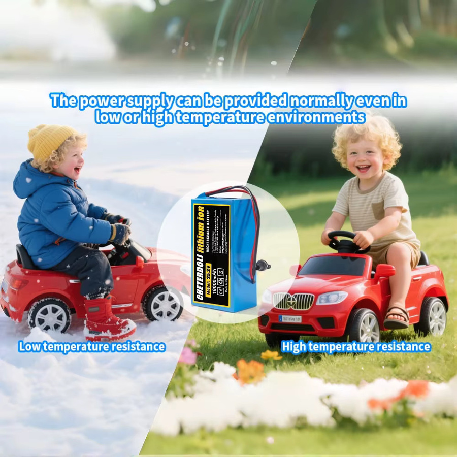 Aleaivy 24V 12Ah Lithium-Akku in Blau für 350W elektrische Kinderautos mit integriertem BMS und Ladegerät - Bild 2