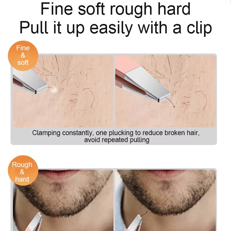 Ouriner Präzisionspinzette aus Edelstahl, Unisex, Gesicht - Bild 5