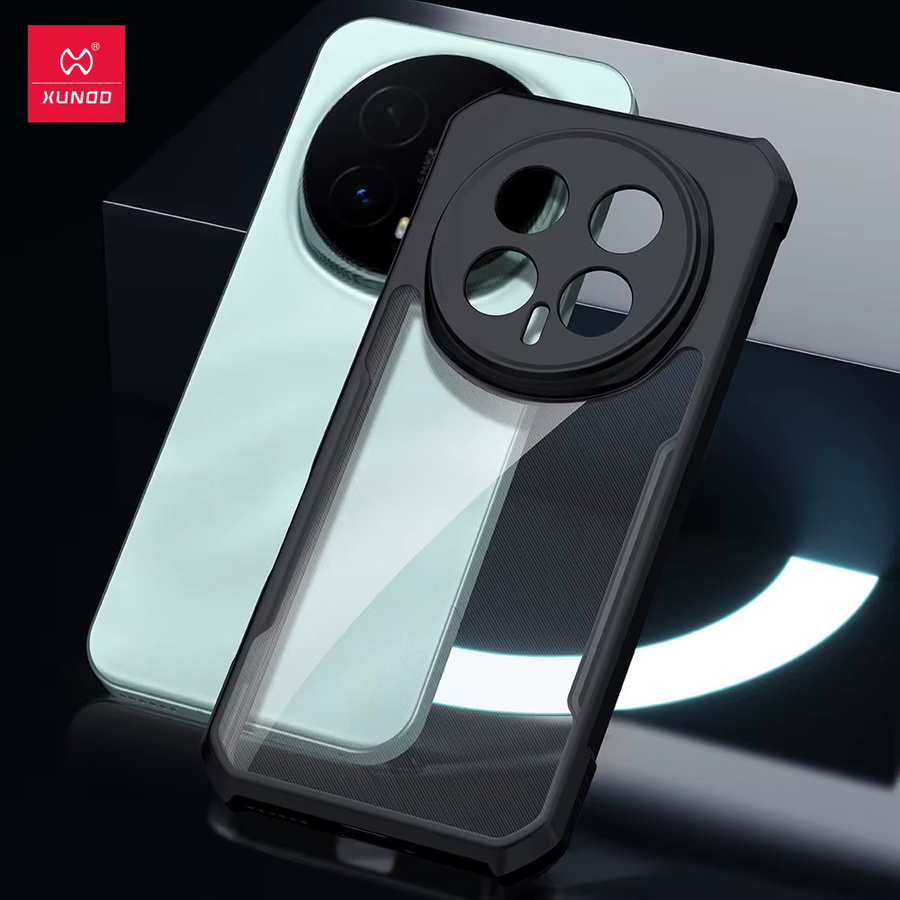 Xundd Schutzhülle für Honor Magic 8 Pro und Honor Magic 8, transparent mit schwarzen Streifen, TPU und Acryl, mit Anti-Drop-Linsenschutz - Bild 4