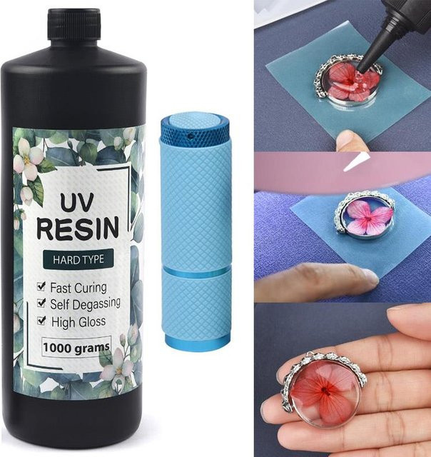 Transparentes UV-Harz-Epoxidharz für DIY-Projekte und Schmuckherstellung, 10 g - Bild 1