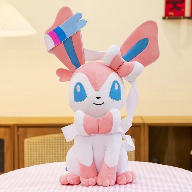 TAKARA TOMY Pokémon Sylveon Plüschtier, Rosa, Plüsch / Textil - Bild 1