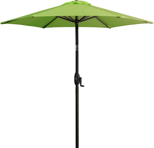 Doppler Derby Sonnenschirm Basic Lift Neo 180 Mittelmastschirm, apfelgrün, Durchmesser: 180 cm - Bild 1
