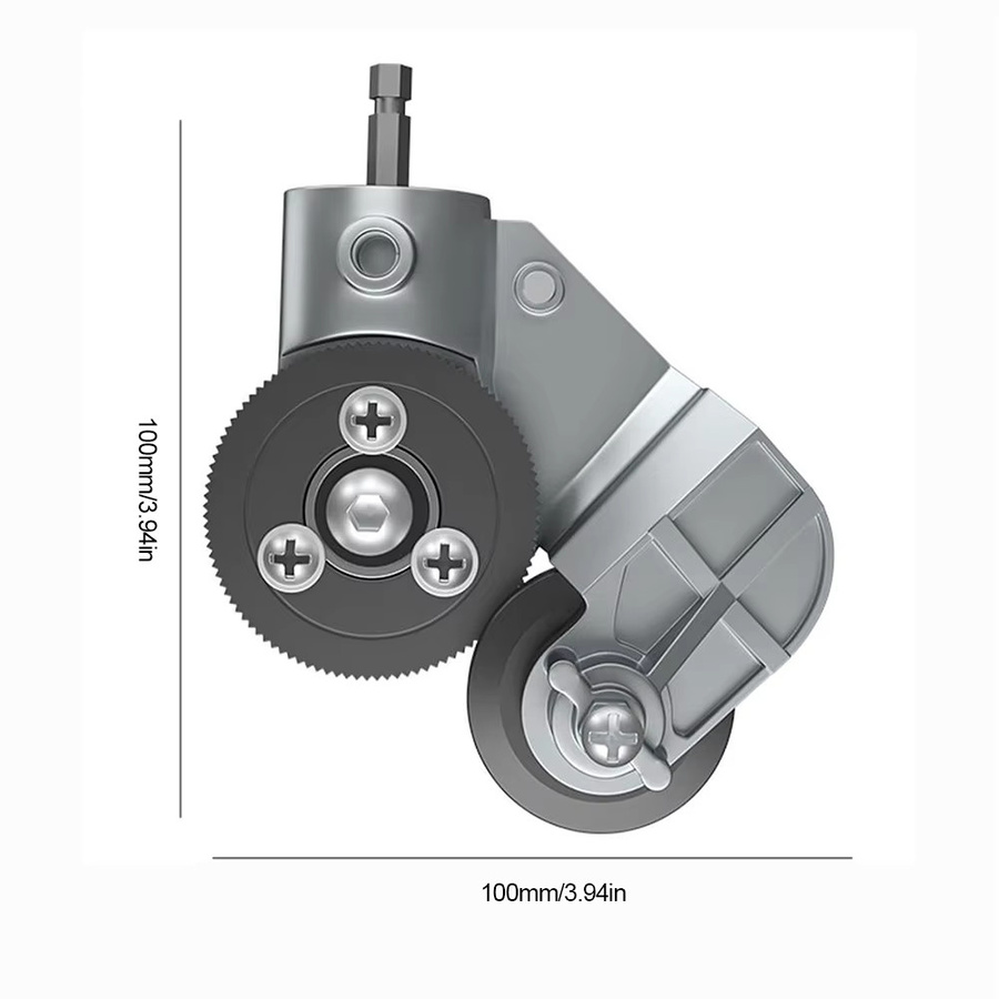 Alloet Elektrische Bohrmaschinen-Plattenschere in Silber zum Schneiden von Metall und Eisen - Bild 6