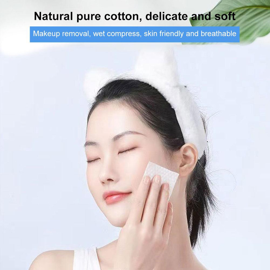 OTRESS Einweg Make-Up Baumwolle Tücher, white - Bild 2