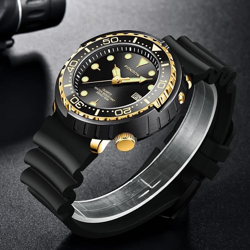 LIGE Armbanduhr Chronograph, Quarz, Edelstahl, Grün, Silber, Herren - Bild 6