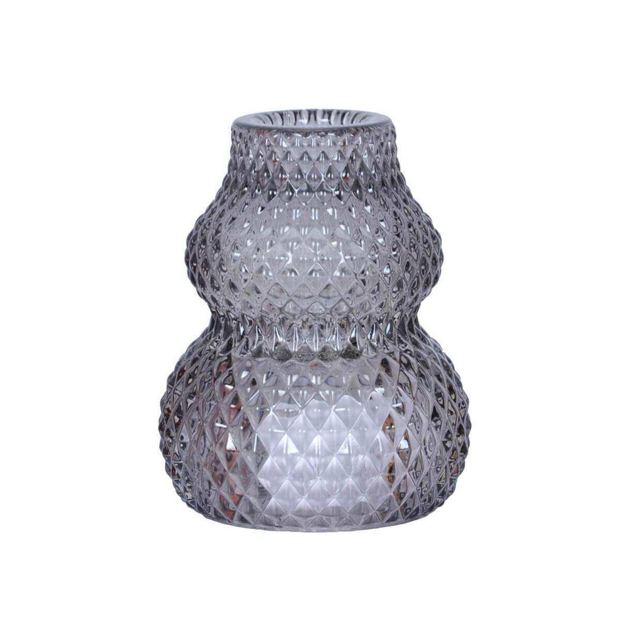 Lolaa Kerzenhalter Abby grau für Standard-Dinnerkerzen Höhe: 7 cm - Bild 1