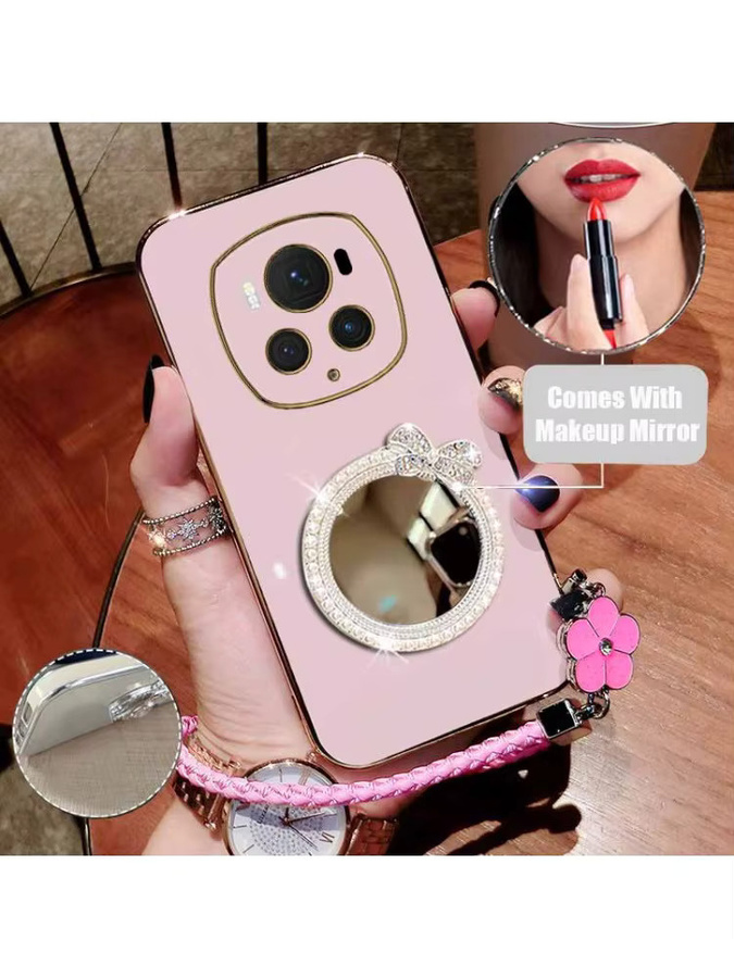 Schutzhülle mit Lanyard für Honor Magic 6 Lite, 5 Lite, 200 Pro, 200 Lite, 90, 20 Lite und 200, Farben: Pink und Lila - Bild 2