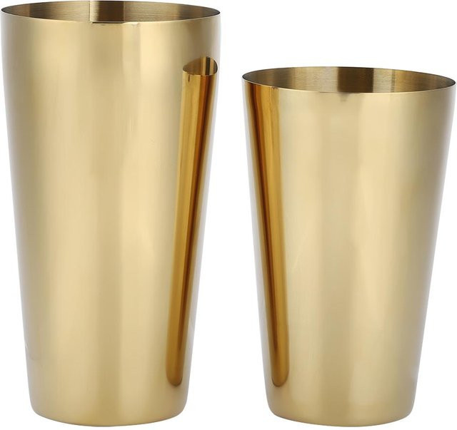 CosyHome Cocktail Shaker Set aus 304 Edelstahl in Roségold, leakproof und rund - Bild 1