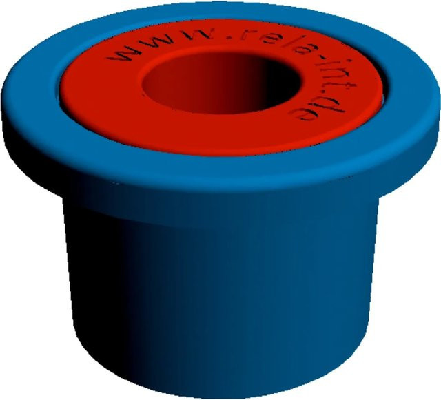 baliv WC-Sitz-Stopp Spacer 2er-Set aus Kunststoff in Rot und Blau - Bild 1