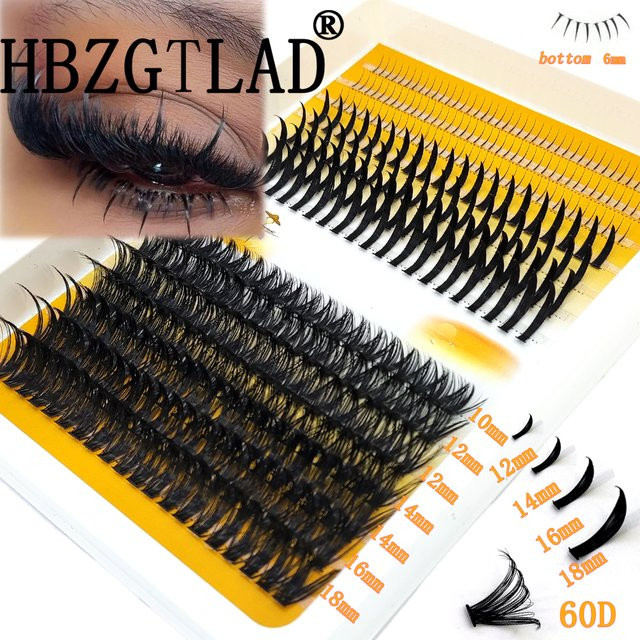 HBZGTLAD Wimperncluster 3D, Black, Unisex - Bild 1