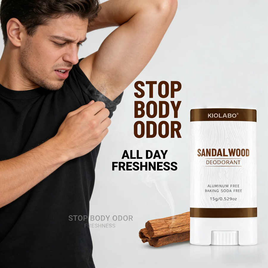 KIOLABO Deodorant-Stick Sandelholz, Unisex - Bild 4