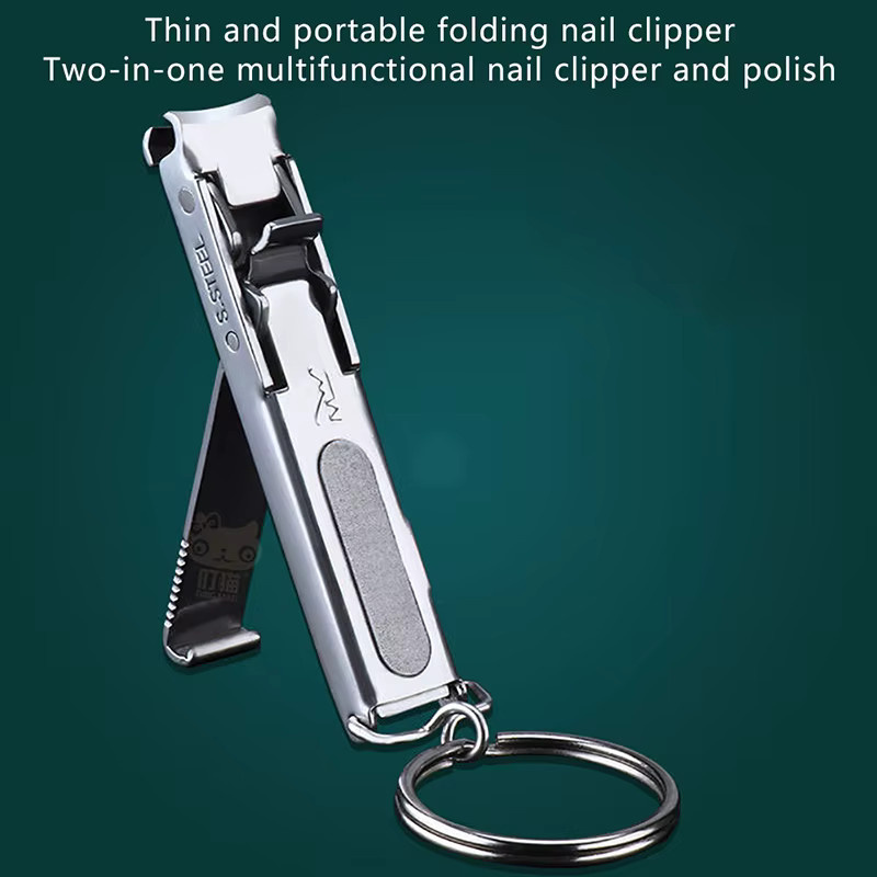 Nagelknipser, zusammenklappbar, Edelstahl, Unisex - Bild 2