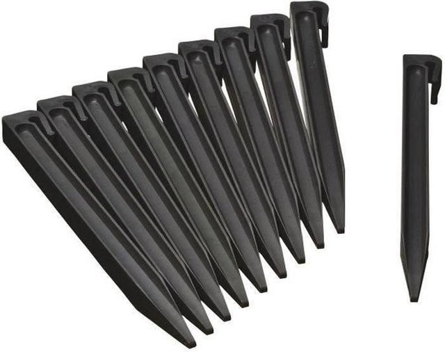 Anker für Gartenränder Nature aus recyceltem Polyethylen, Schwarz, H: 26,7 cm, B: 1,9 cm, T: 1,8 cm - Bild 1