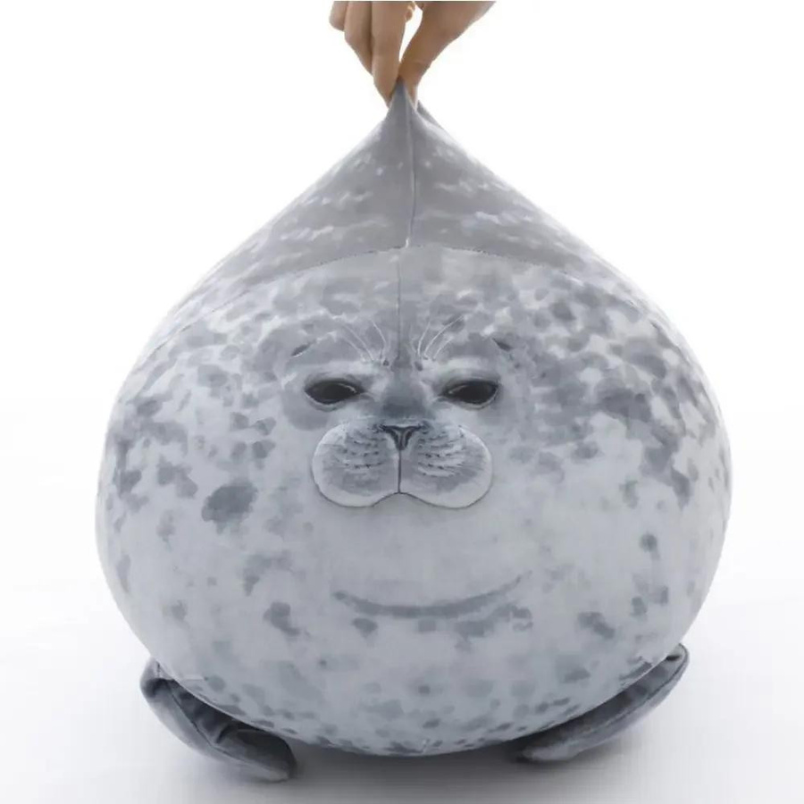 Yiran toy 1 Robbe Seelöwe Wassertier Plüschtier Grauer ab 3 Jahren - Bild 3