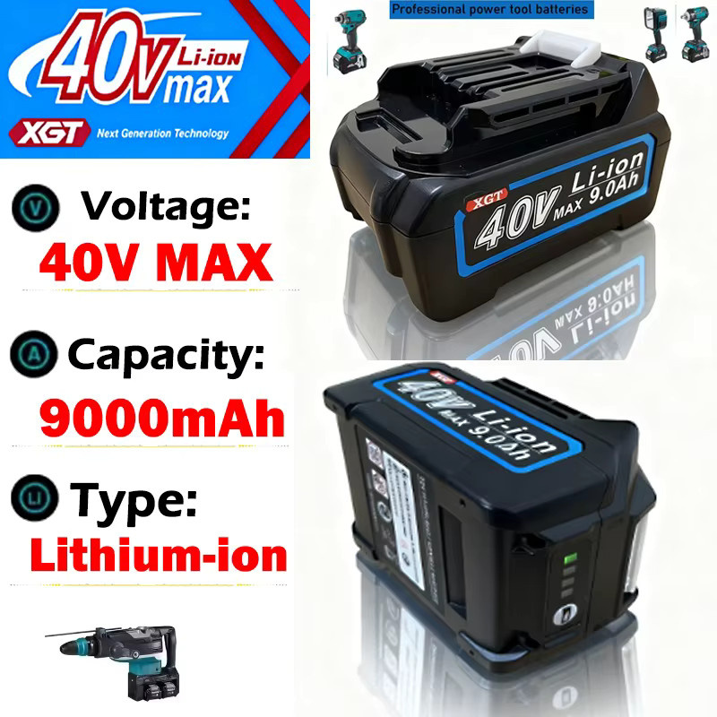 Makita Ersatz-Lithium-Batterie für 40V MAX XGT, 4,0 Ah, Schwarz - Bild 5