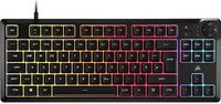 Corsair K55 CORE TKL Gaming-Tastatur mit Membran-Technologie, QWERTZ-Layout, Schwarz - Bild 1