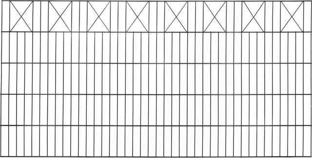 FLORAWORLD Dekorzaun-Matte Doppelstabmatte aus Stahl in Anthrazit, H x B x T: 100 x 200 x 1,5 cm - Bild 1