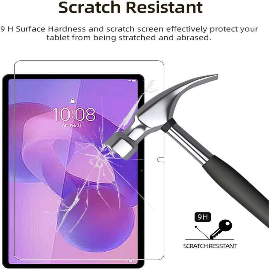 2 Stück Displayschutzfolie aus gehärtetem Glas für Lenovo Idea Tab 11 Zoll 2025 TB-336ZU TB-336FU, transparent, Anti-Fingerprint-Schutz - Bild 4