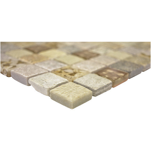 HuH Mosaik Mosaikfliese Mystic in Beige und Gold mit Steinoptik, B/H: 30 x 30 cm - Bild 2