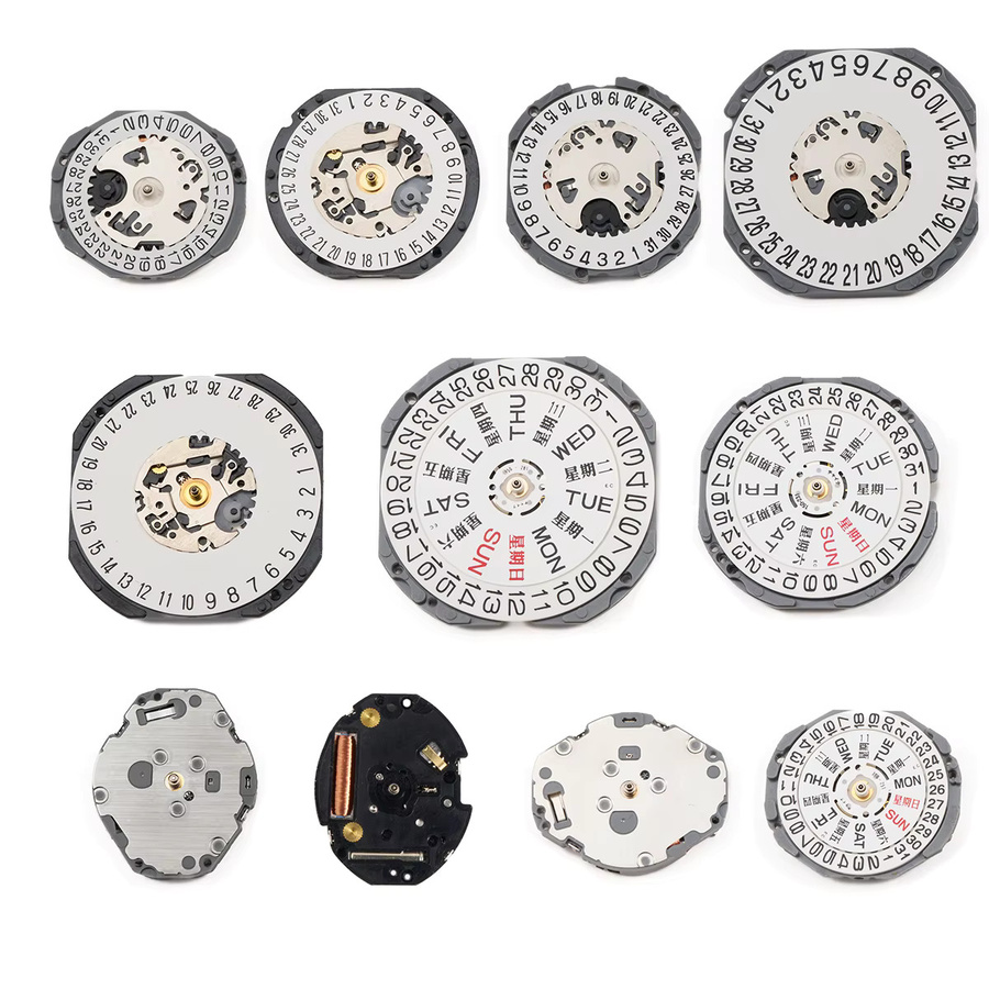 CHIICSMART Uhrenwerk-Ersatzteile, Kalender-Uhrwerk, Messing, Silber - Bild 2
